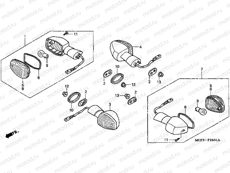 F-26-1 FLASHING (VTR1000SP2 / 3-E / ED / F / U) (VTR1000SP4 / 5/6)