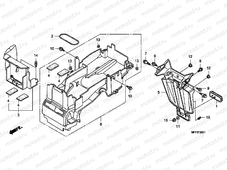 F-26-1 REAR FENDER (CB1300A / CB1300SA)