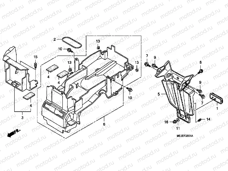 F-26-1 REAR FENDER (CB1300A / SA)