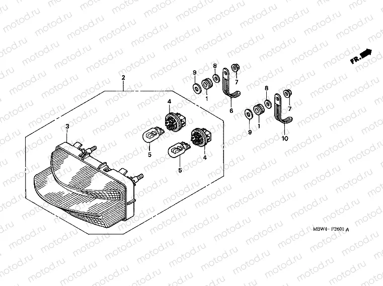F-26-1 REAR LAMP (01 -03)