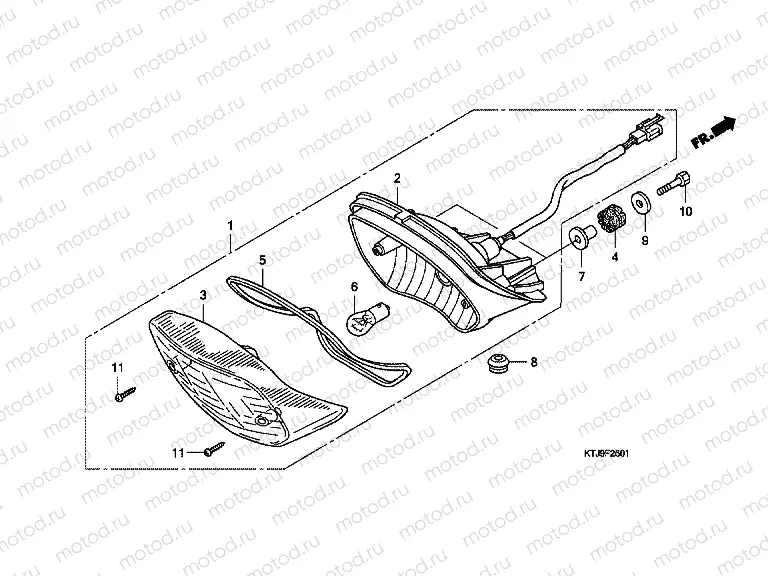 F-26-1 TAIL LAMP (CGR125SH8, A)