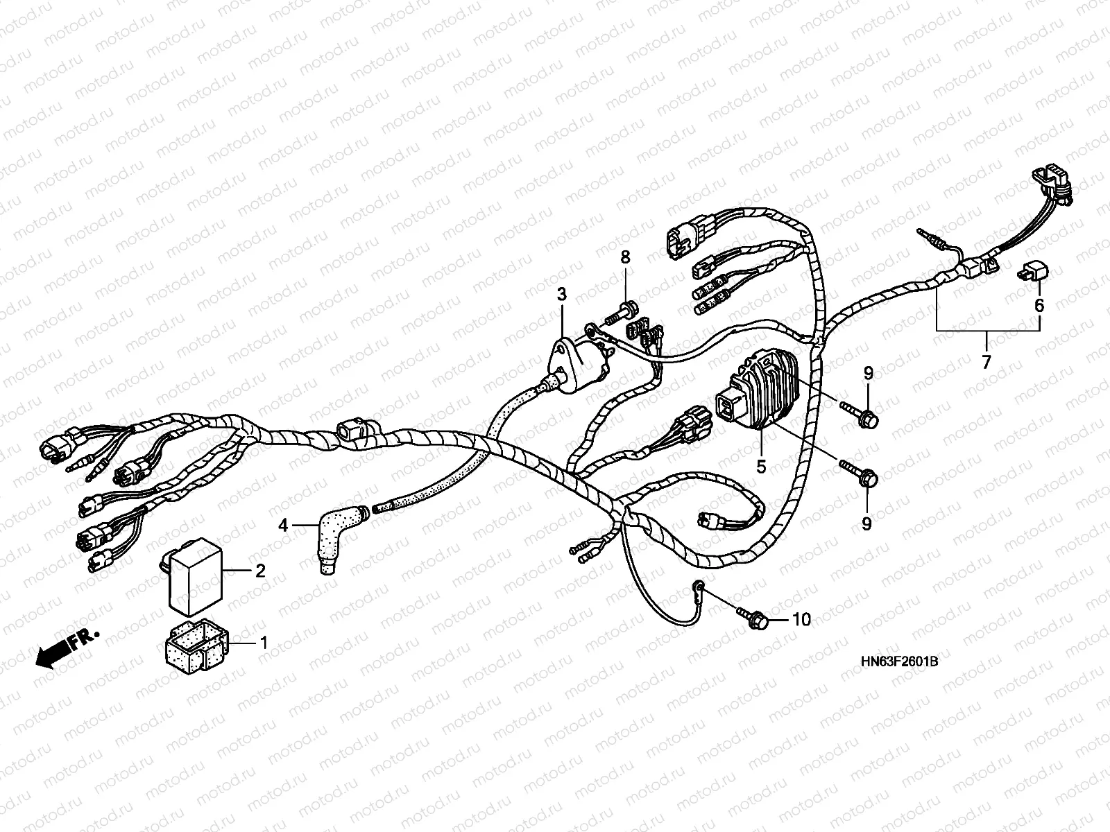 F-26-1 WIRE HARNESS (TRX250EX6/7)