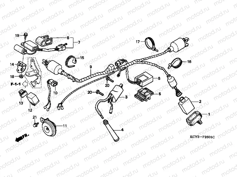 F-26-1 WIRING HARNESS / IGNITION COIL (DK / ED / U)