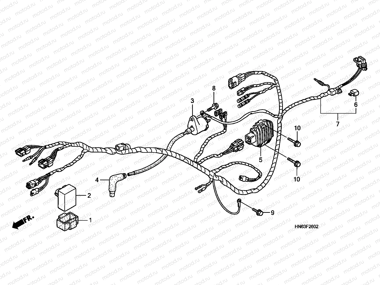 F-26-2 WIRE HARNESS (TRX250EX8)