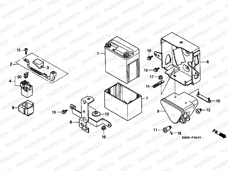F-26 BATTERY / BATTERY HOUSING