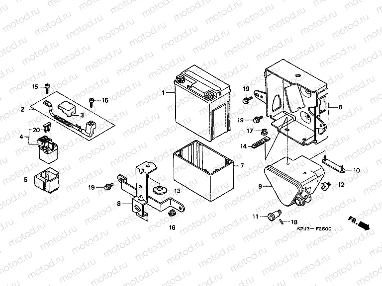F-26 BATTERY / BATTERY HOUSING