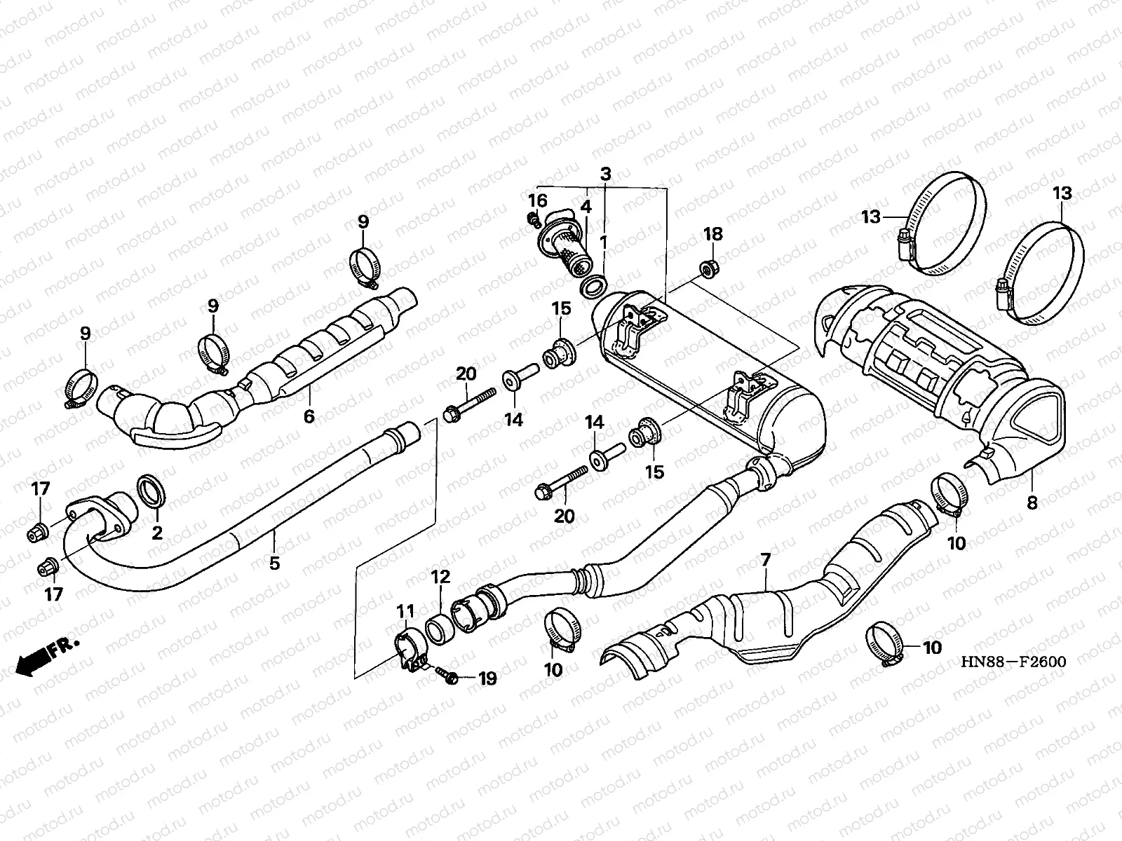 F-26 EXHAUST MUFFLER