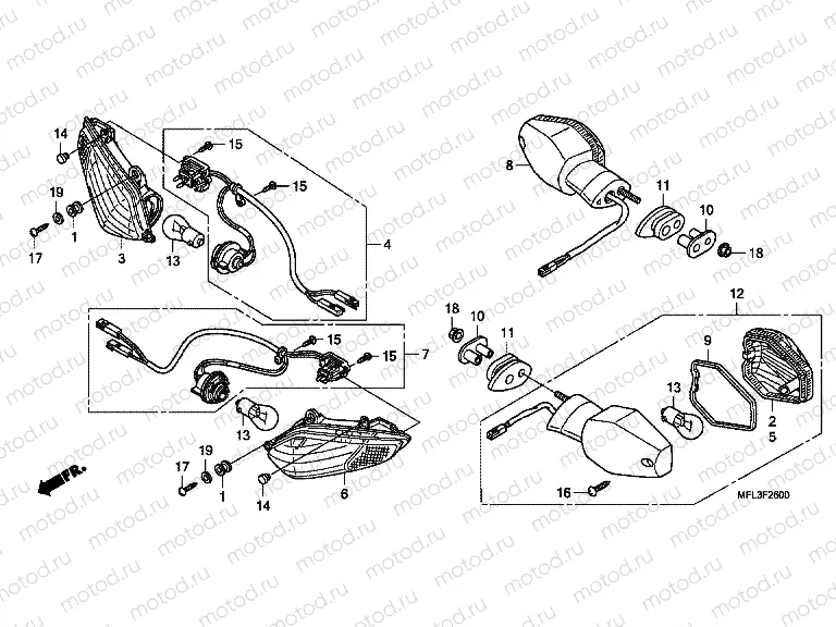F-26 FLASHING BLOCK (CBR1000RR8)