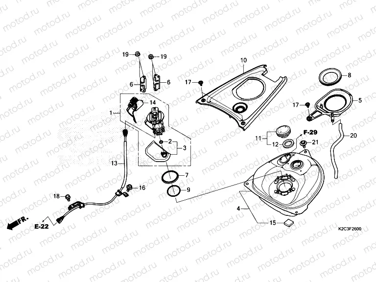 F-26 FUEL TANK & FUEL PUMP