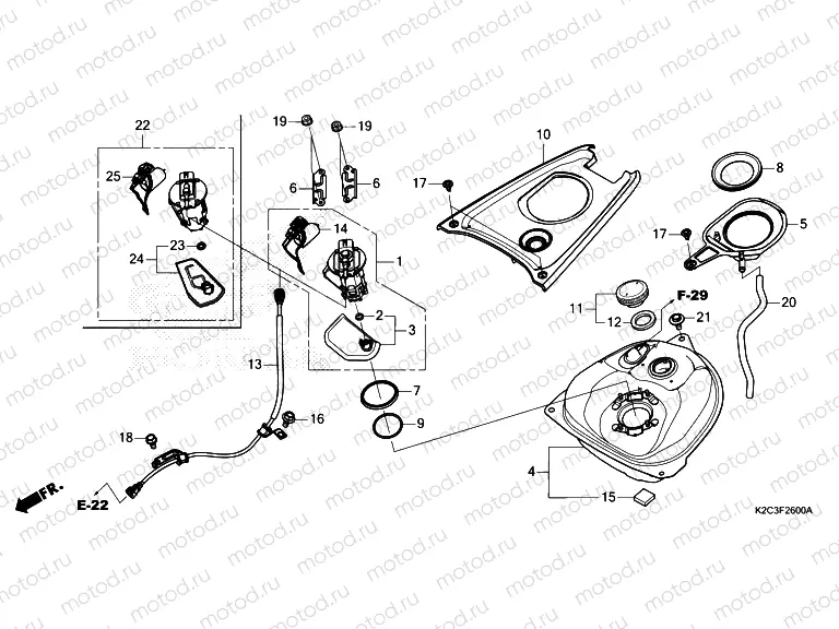 F-26 FUEL TANK/FUEL PUMP