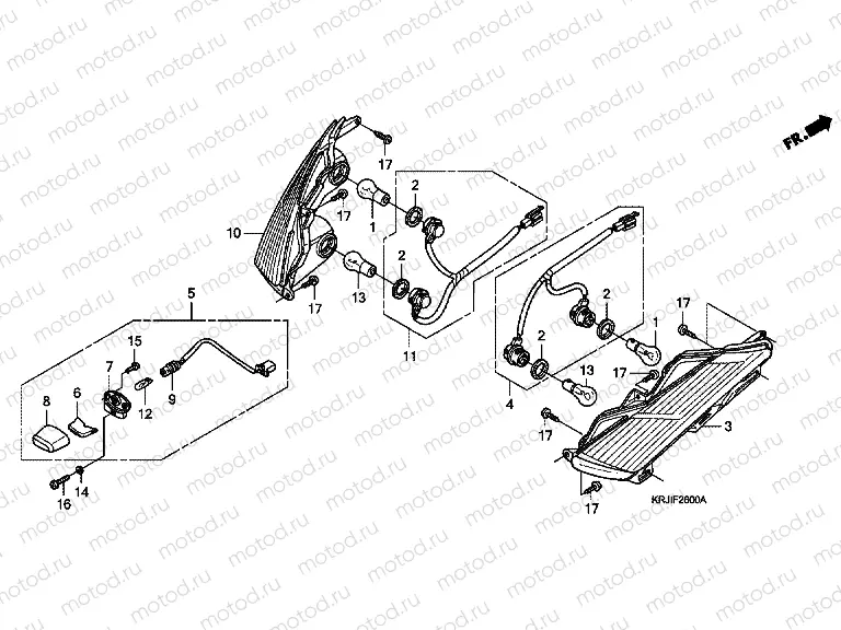 F-26 REAR COMBINATION LAMP (FES1253-5) (FES1503-5)