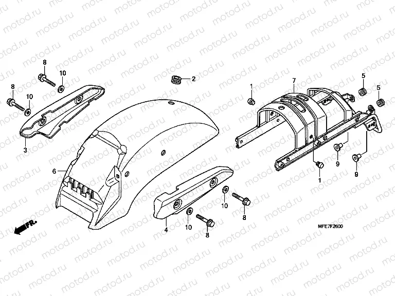 F-26 REAR FENDER