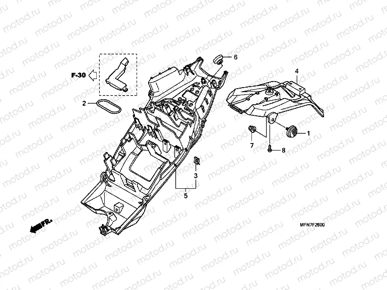 F-26 REAR FENDER