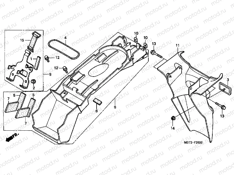 F-26 REAR FENDER
