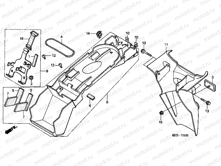 F-26 REAR FENDER