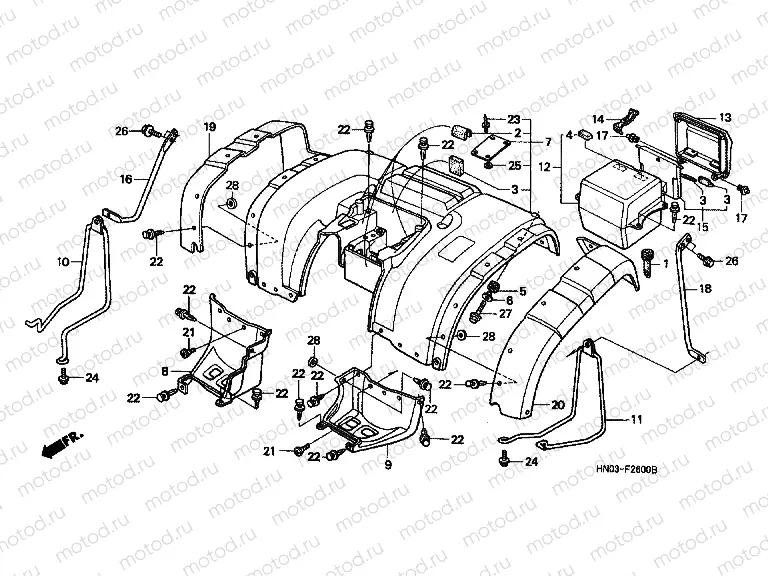 F-26 REAR FENDER
