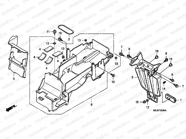 F-26 REAR FENDER (CB1300 / S)