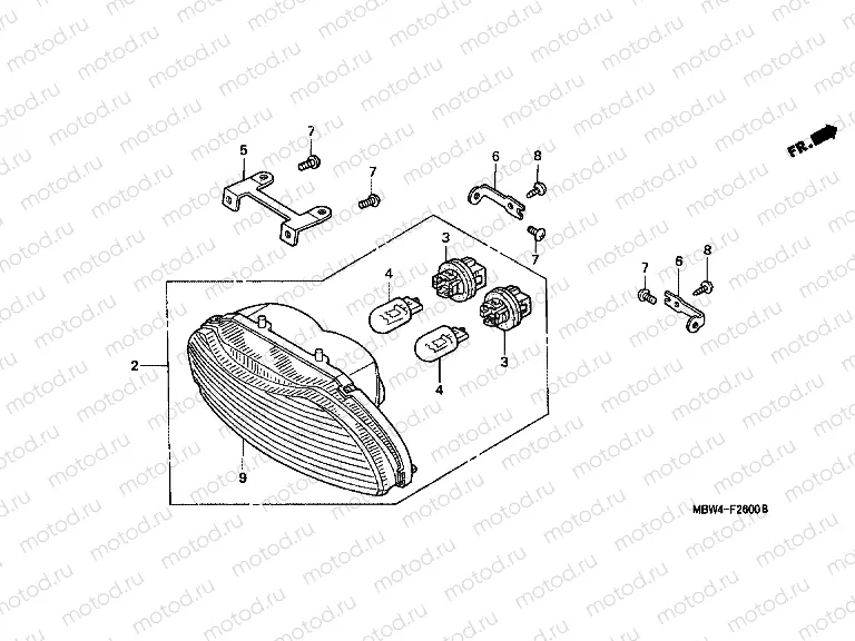 F-26 REAR LAMP (99 / 00 / 04 / 05 / 06)