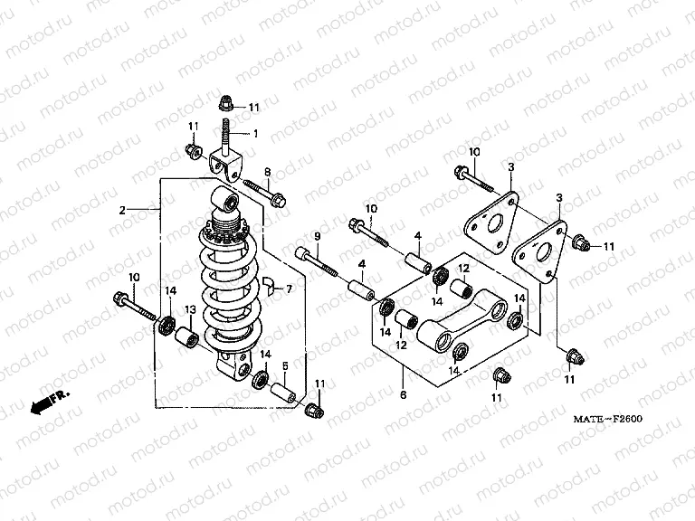 F-26 REAR SHOCK ABSORBER