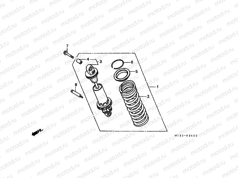 F-26 REAR SHOCK ABSORBER