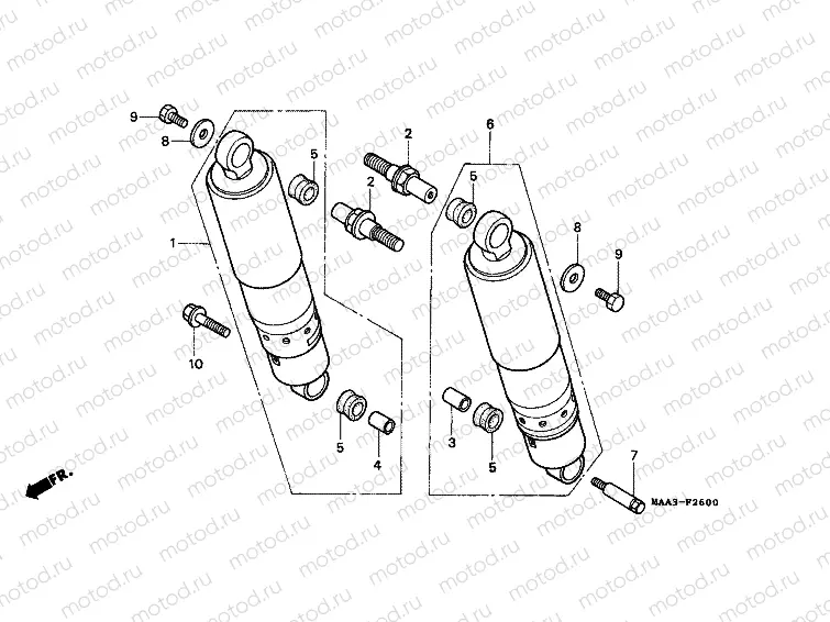 F-26 REAR SHOCK ABSORBER