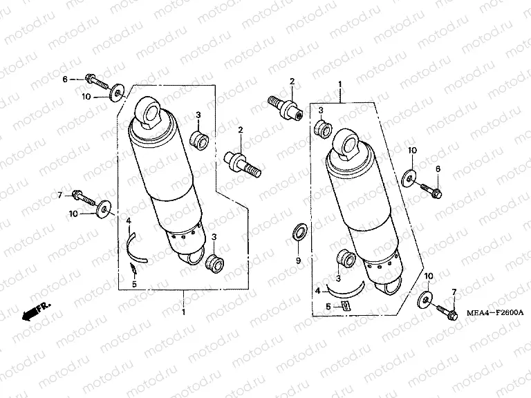 F-26 REAR SHOCK ABSORBER