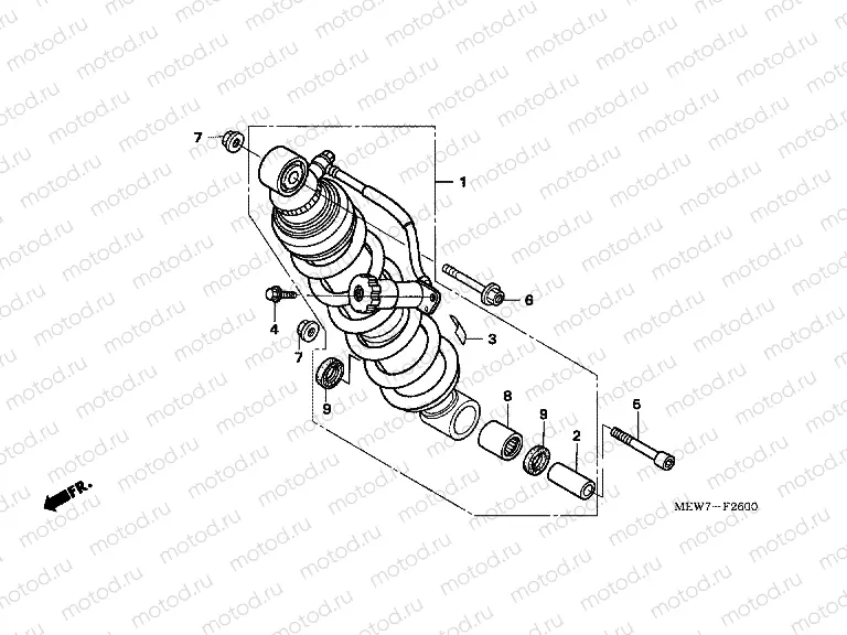 F-26 REAR SHOCK ABSORBER