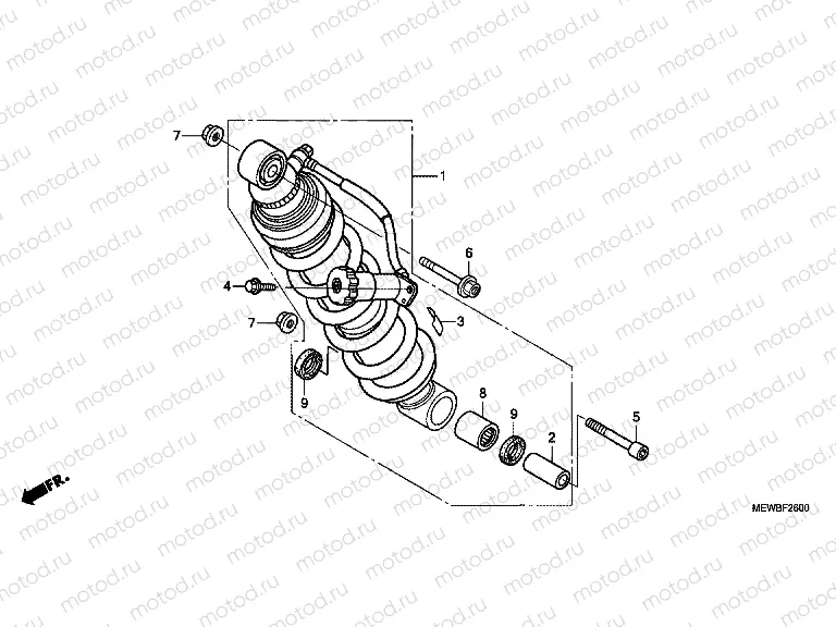 F-26 REAR SHOCK ABSORBER