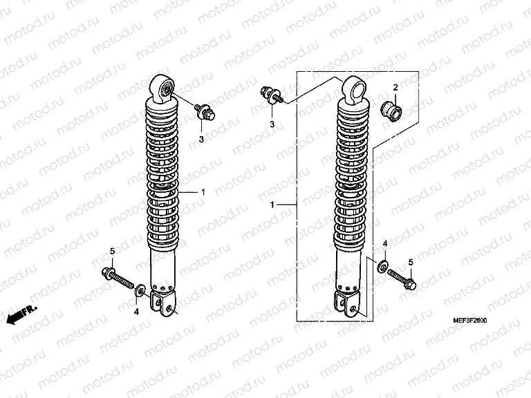 F-26 REAR SHOCK ABSORBER