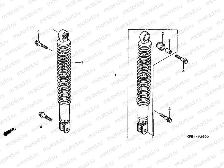 F-26 REAR SHOCK ABSORBER