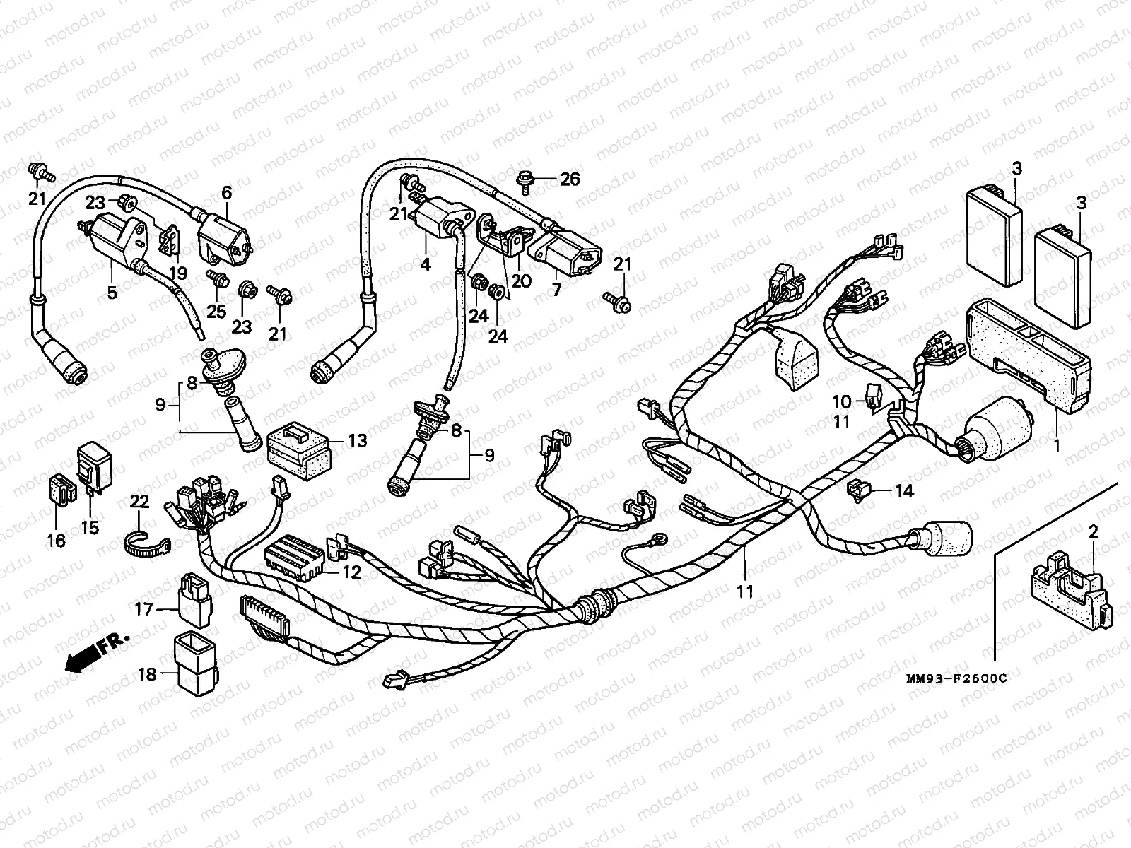 F-26 WIRE HARNESS/ IGNITION COIL