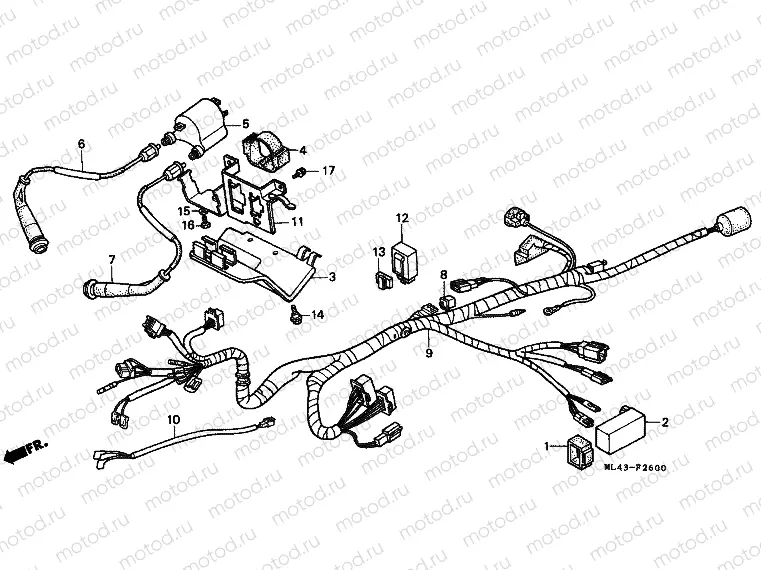 F-26 WIRING HARNESS / IGNITION COIL