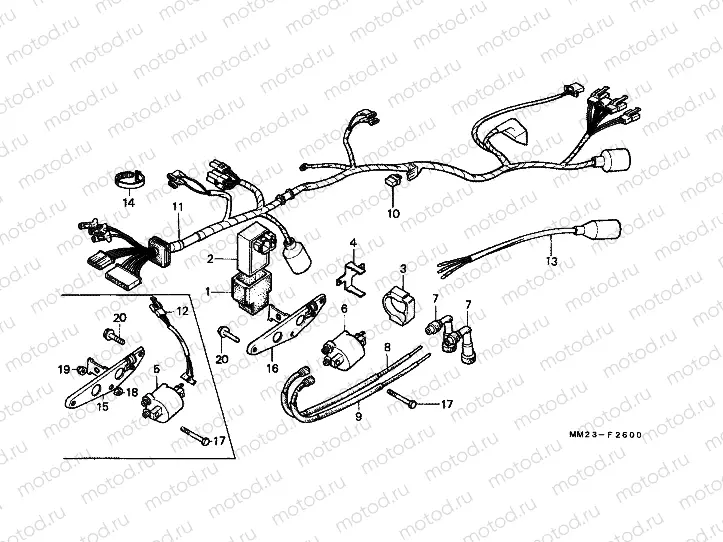 F-26 WIRING HARNESS / IGNITION COIL