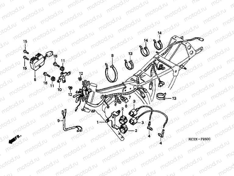 F-26 WIRING HARNESS / IGNITION COIL