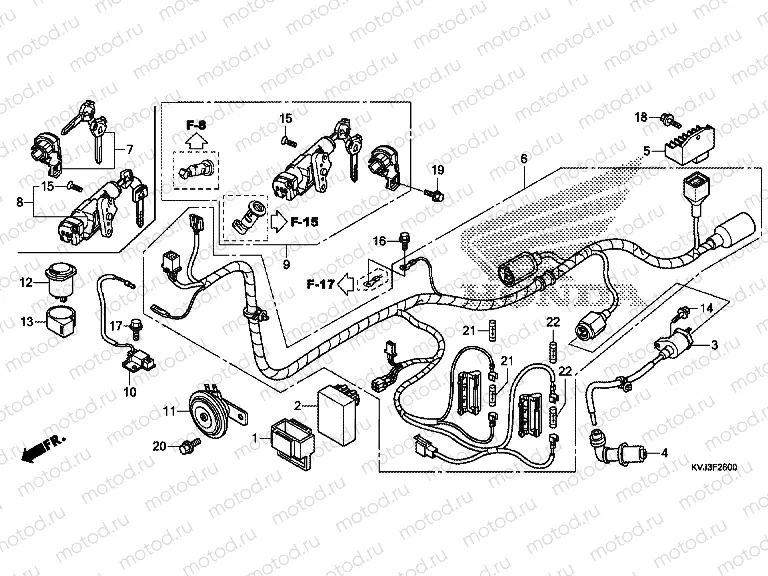 F-26 WIRING HARNESS / IGNITION COIL