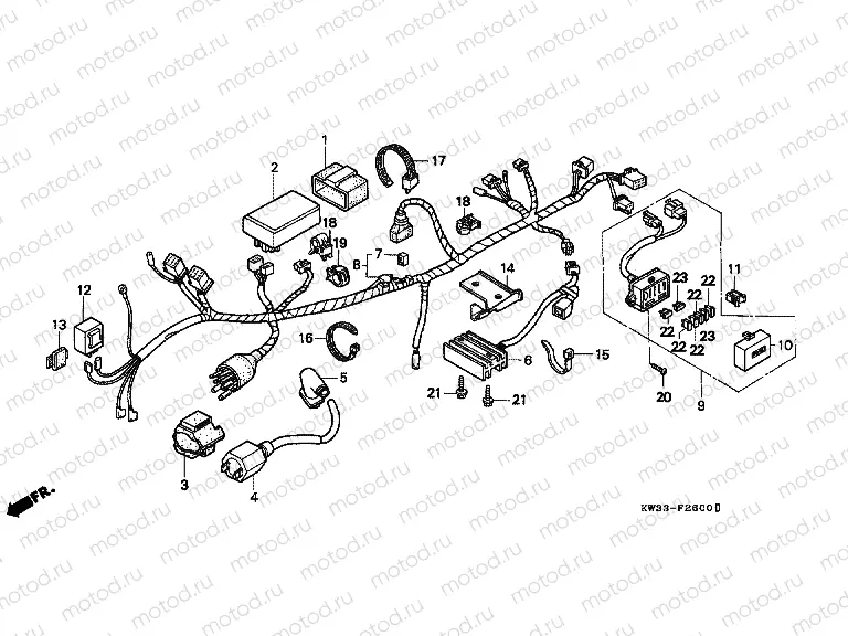F-26 WIRING HARNESS / IGNITION COIL