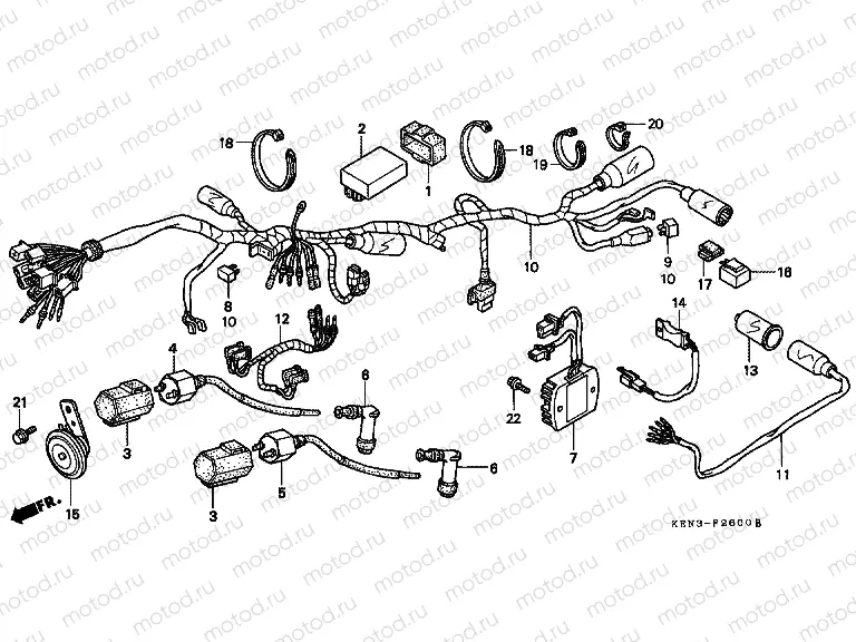 F-26 WIRING HARNESS / IGNITION COIL