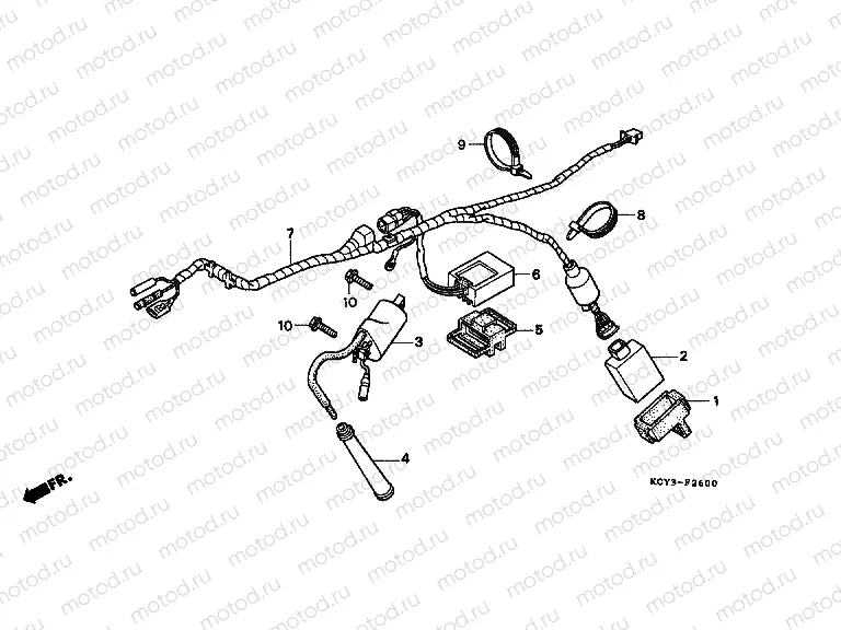 F-26 WIRING HARNESS / IGNITION COIL (CM)
