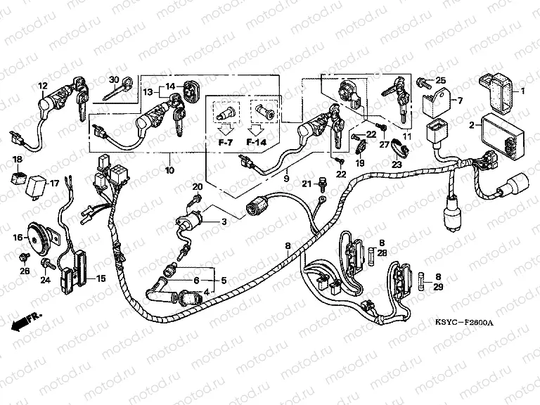 F-26 WIRING HARNESS (SC1255,6,8)