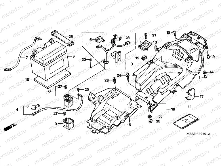 F-27-1 BATTERY (CBR600RR5 / 6)