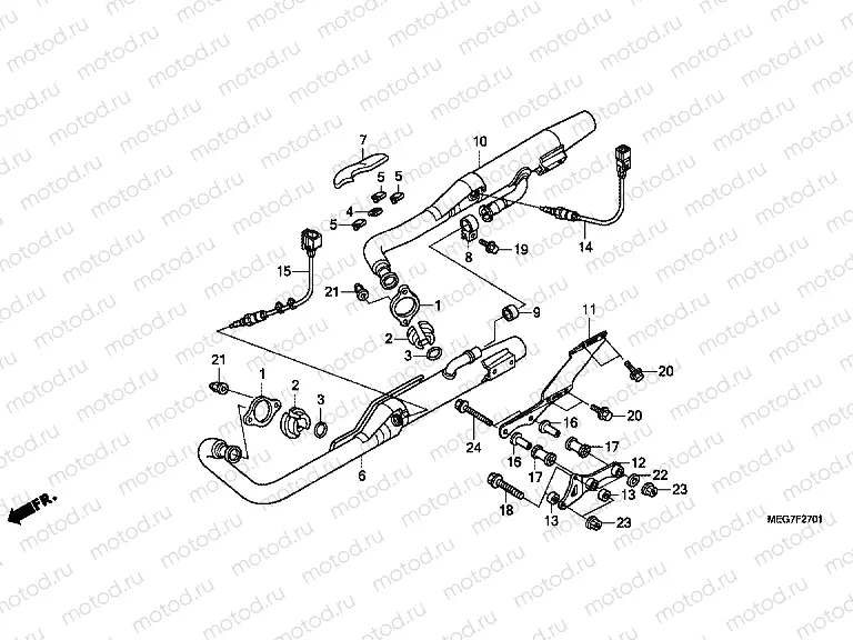 F-27-1 EXHAUST DRUM (VT750S)