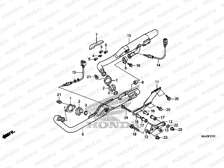 F-27-1 EXHAUST DRUM (VT750S)