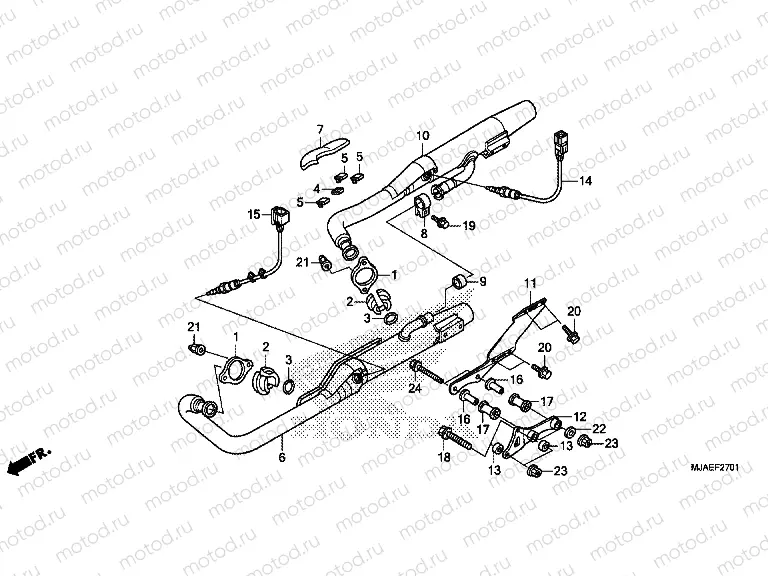 F-27-1 EXHAUST DRUM (VT750S)