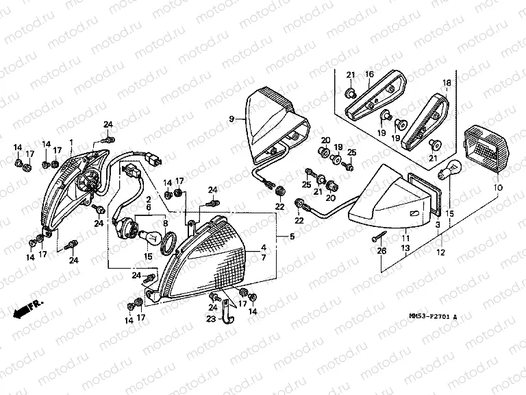 F-27-1 FLASHING (CBR1000FK)