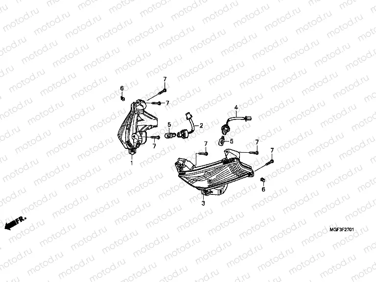 F-27-1 FLASHING (FJS600A9-2KO / FJS600AB / DB)