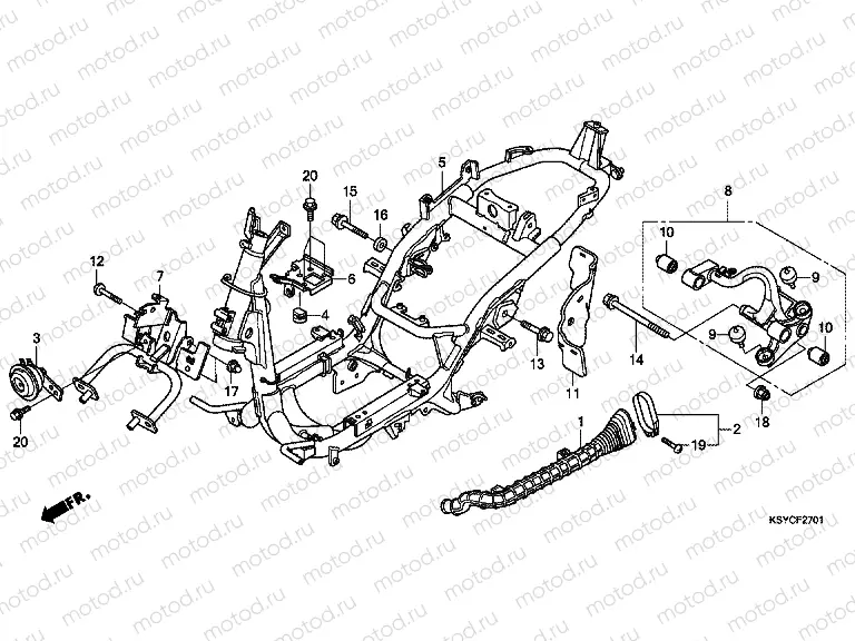 F-27-1 FRAME HOUSING (SC125A)