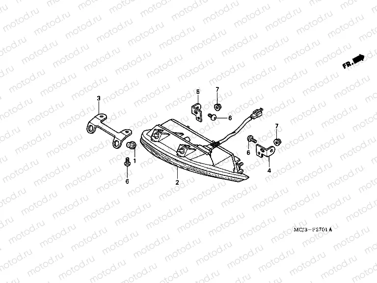 F-27-1 REAR LAMP (CBR900RR2,3)