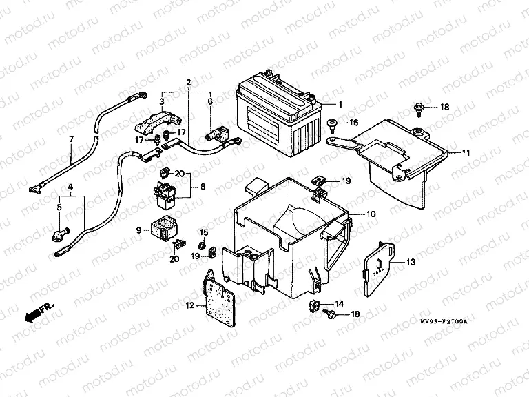 F-27 BATTERY / BATTERY HOUSING