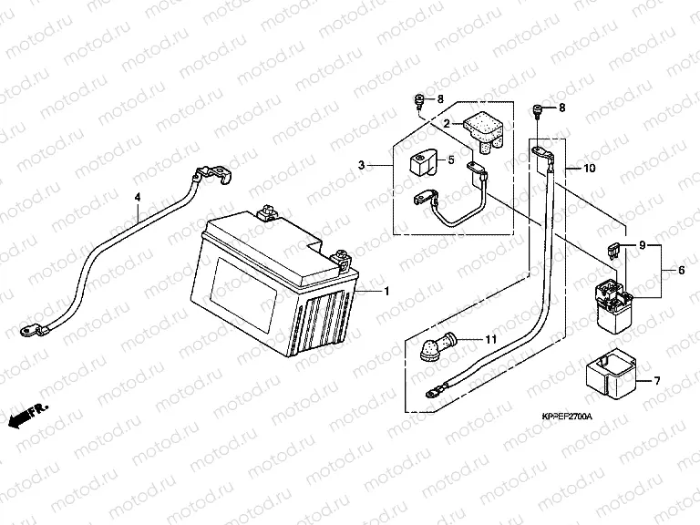 F-27 BATTERY (CBR125R / RS / RW5 / RW6 / RW8)