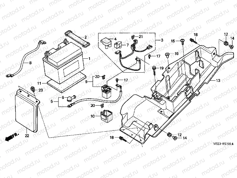 F-27 BATTERY (CBR600RR3 / 4)